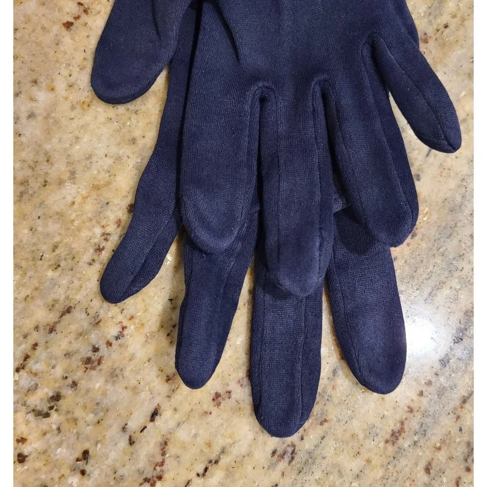 Vintage Size M Blue Cotton Stretch Formal 10